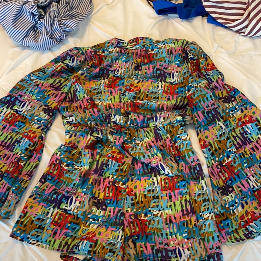 Beautiful Open back long sleeve romper